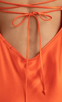 Bec & Bridge Lorelai Tie Maxi Dress Orange Size 8 for rent on The Volte - image 6