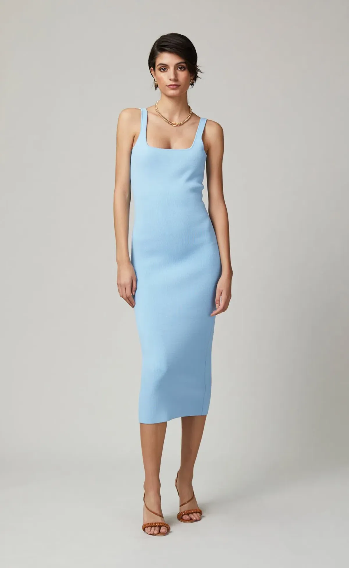 Bec & Bridge Emeline Midi Dress Blue Size 10 for rent on The Volte - main image