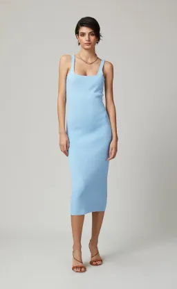 Bec & Bridge Emeline Midi Dress Blue Size 10 for rent on The Volte - image 1