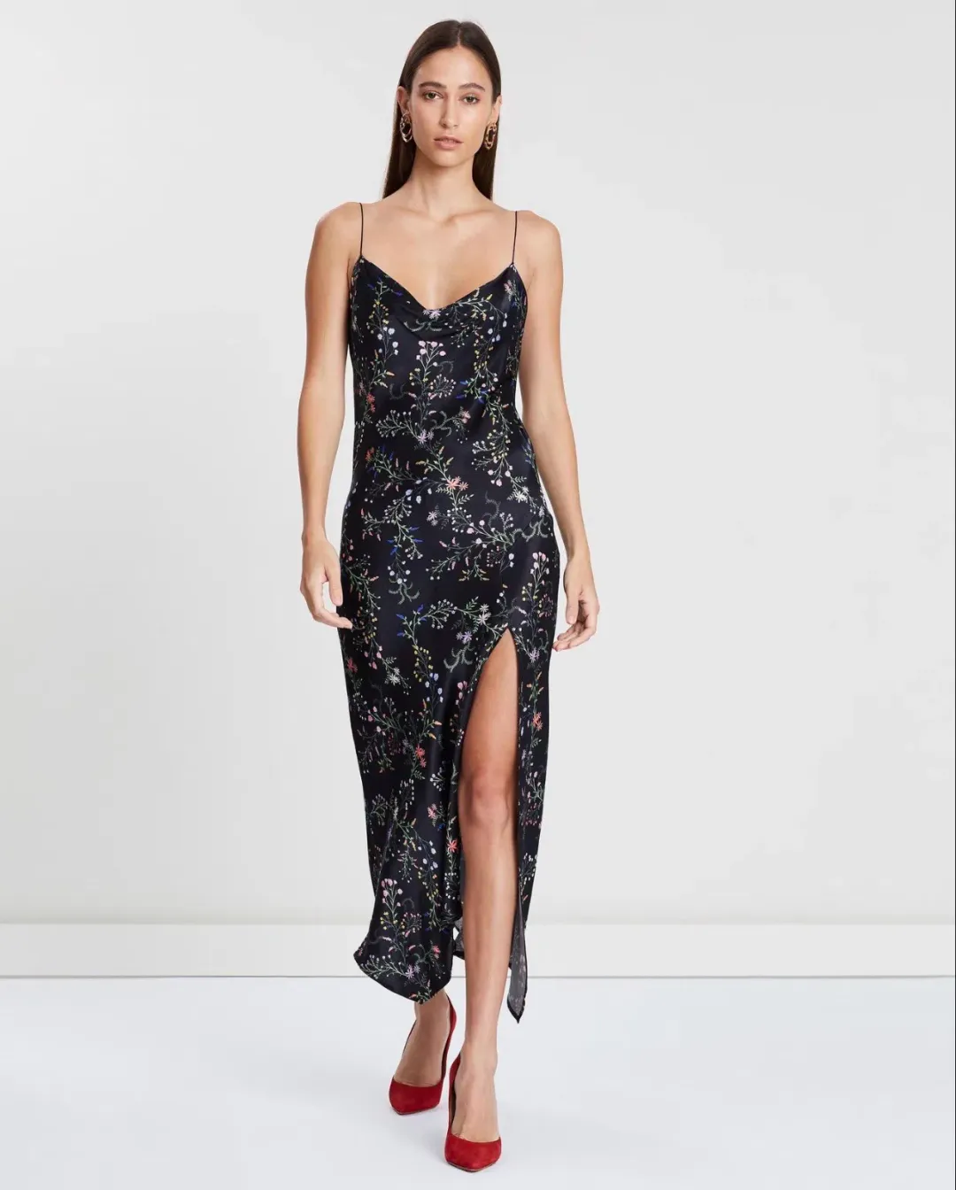 Bec & Bridge Exclusive Midi Dress Black Size 6 for rent on The Volte - main image