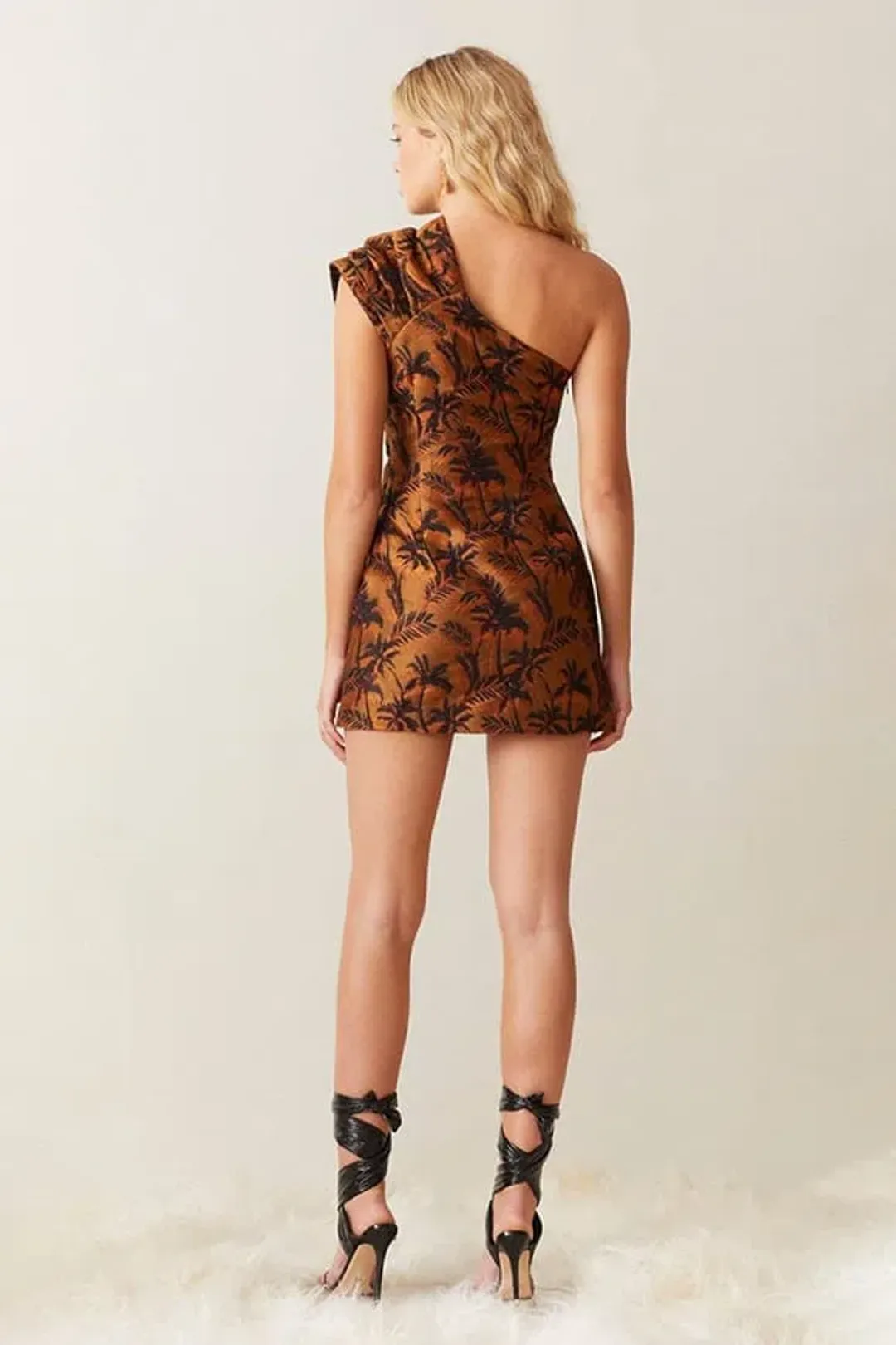 Bec & Bridge Far Out Asymmetrical Mini Dress Print Size 10 for rent on The Volte - main image