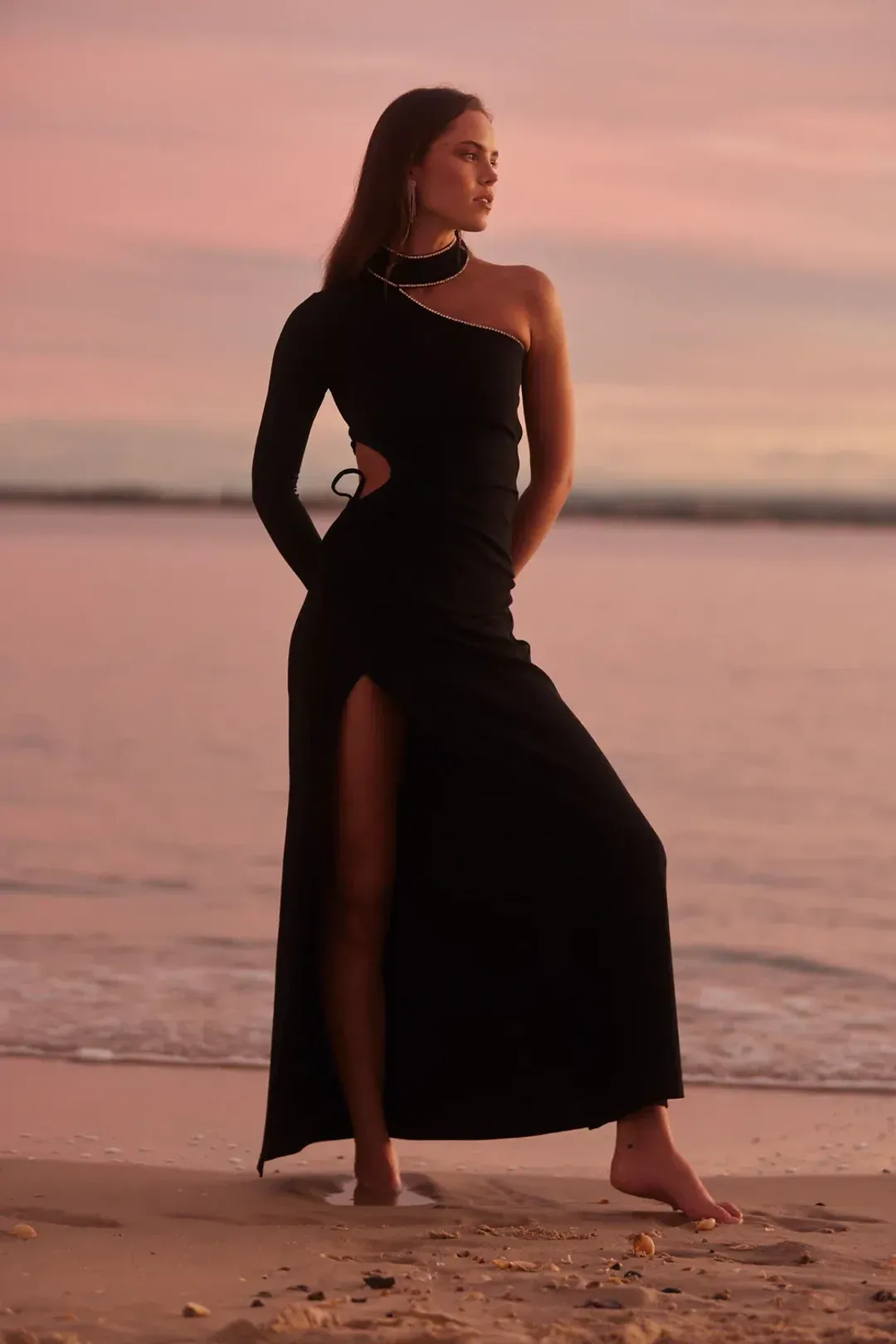 Sonya Moda Yarra Embellished Gown Black Size 8 for rent on The Volte - main image