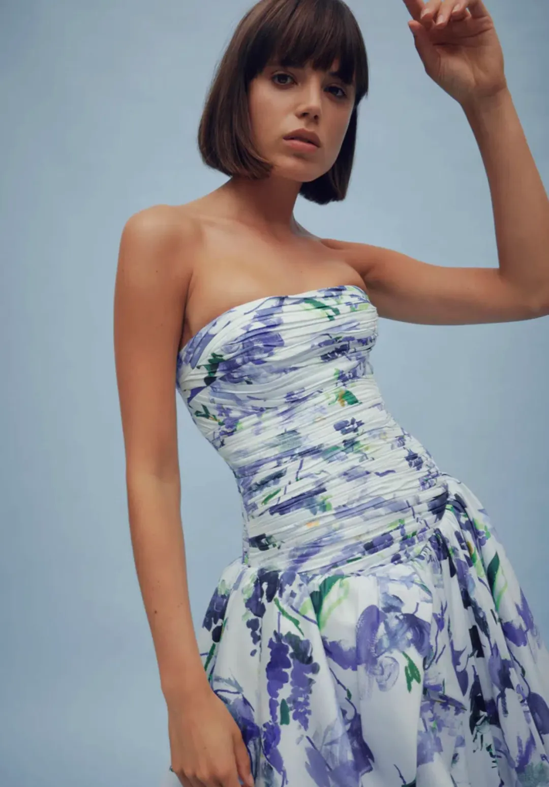 AJE Violette Bubble Hem Maxi Dress Lavenders of Provence Size 8 for rent on The Volte - main image