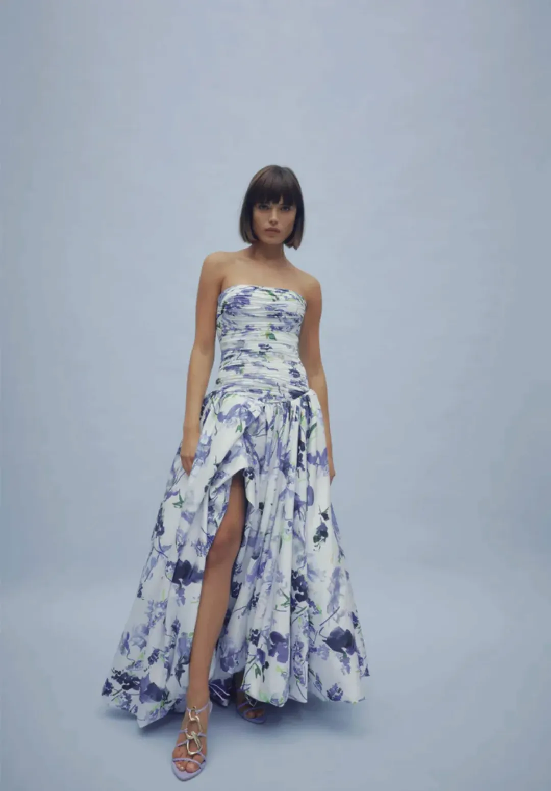 AJE Violette Bubble Hem Maxi Dress Lavenders of Provence Size 8 for rent on The Volte - main image