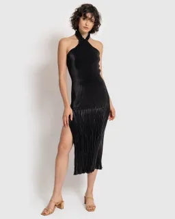 L’Idee Soireè Halter Gown Black Size 8 for rent on The Volte - image 1