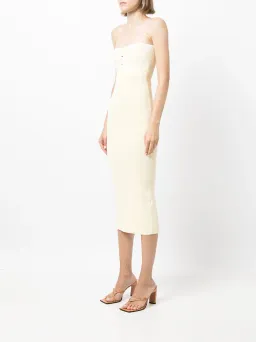 Dion Lee Interlock Bustier Dress Yellow/Cream Size S/ AU 8 for rent on The Volte - image 3