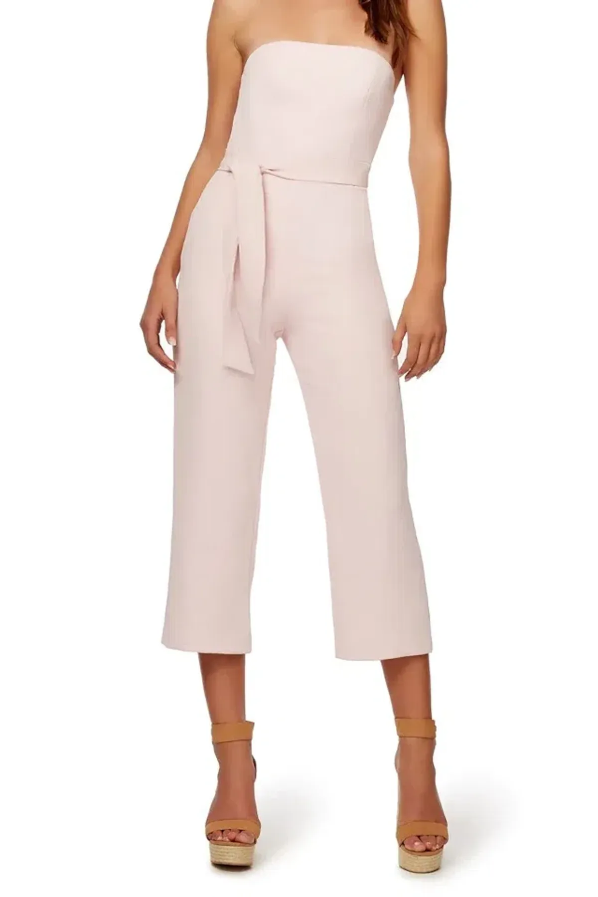 Kookai Oyster Jumpsuit Pink Size 6 for rent on The Volte - main image