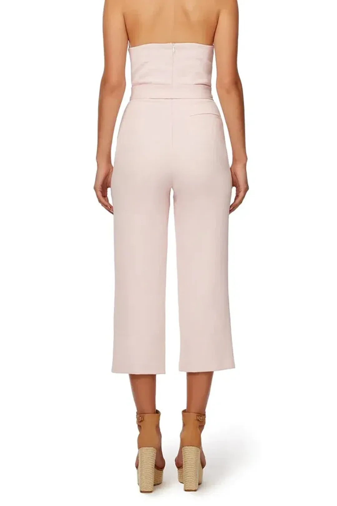 Kookai Oyster Jumpsuit Pink Size 6 for rent on The Volte - main image