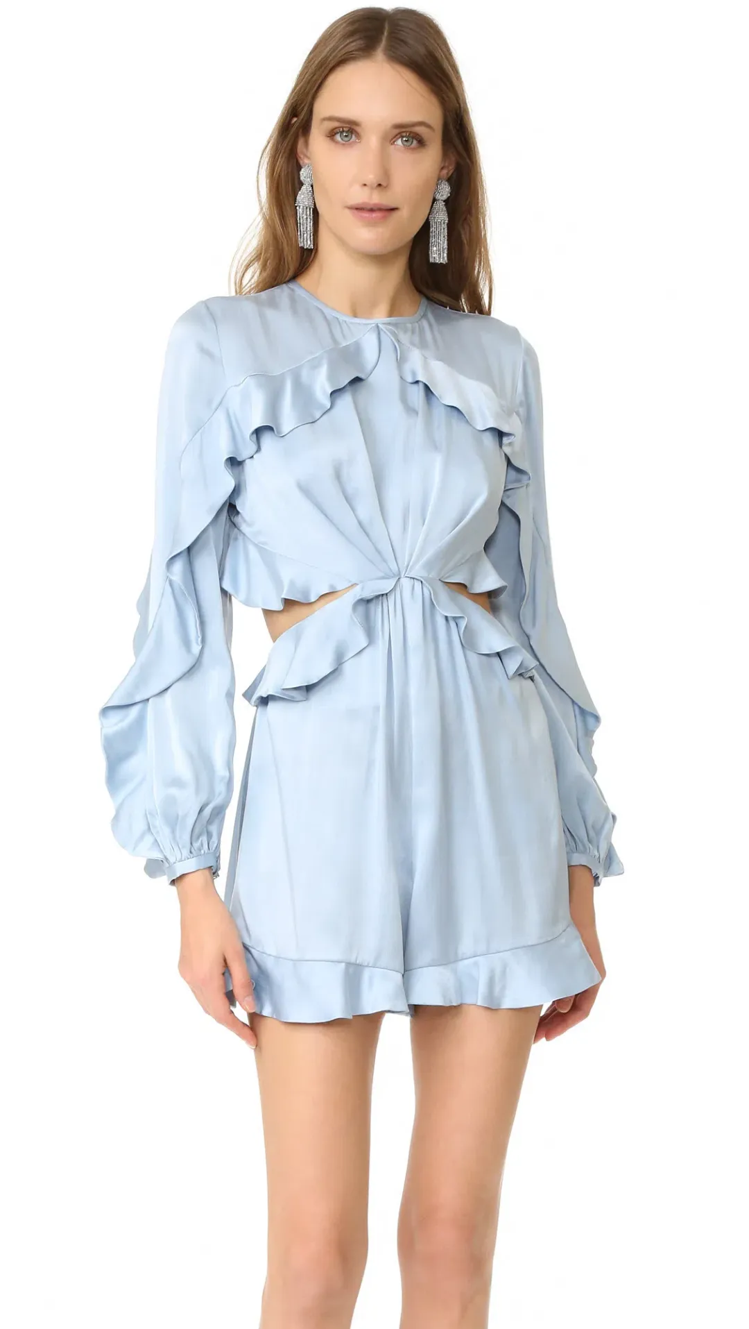 Zimmermann Winsome Playsuit Blue Size 1/ Au 10 for rent on The Volte - main image