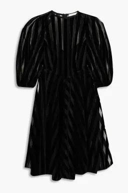 Zimmermann Striped Mini Dress Black Size 0/Au 8  for rent on The Volte - image 3