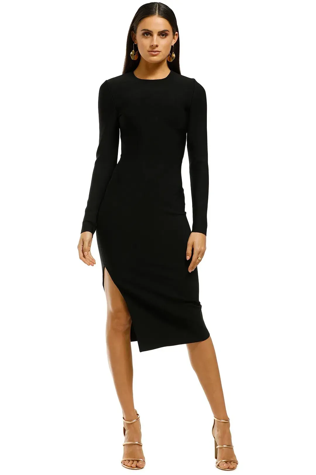 Misha Stacey Bandage Dress Black Size 6 for rent on The Volte - main image