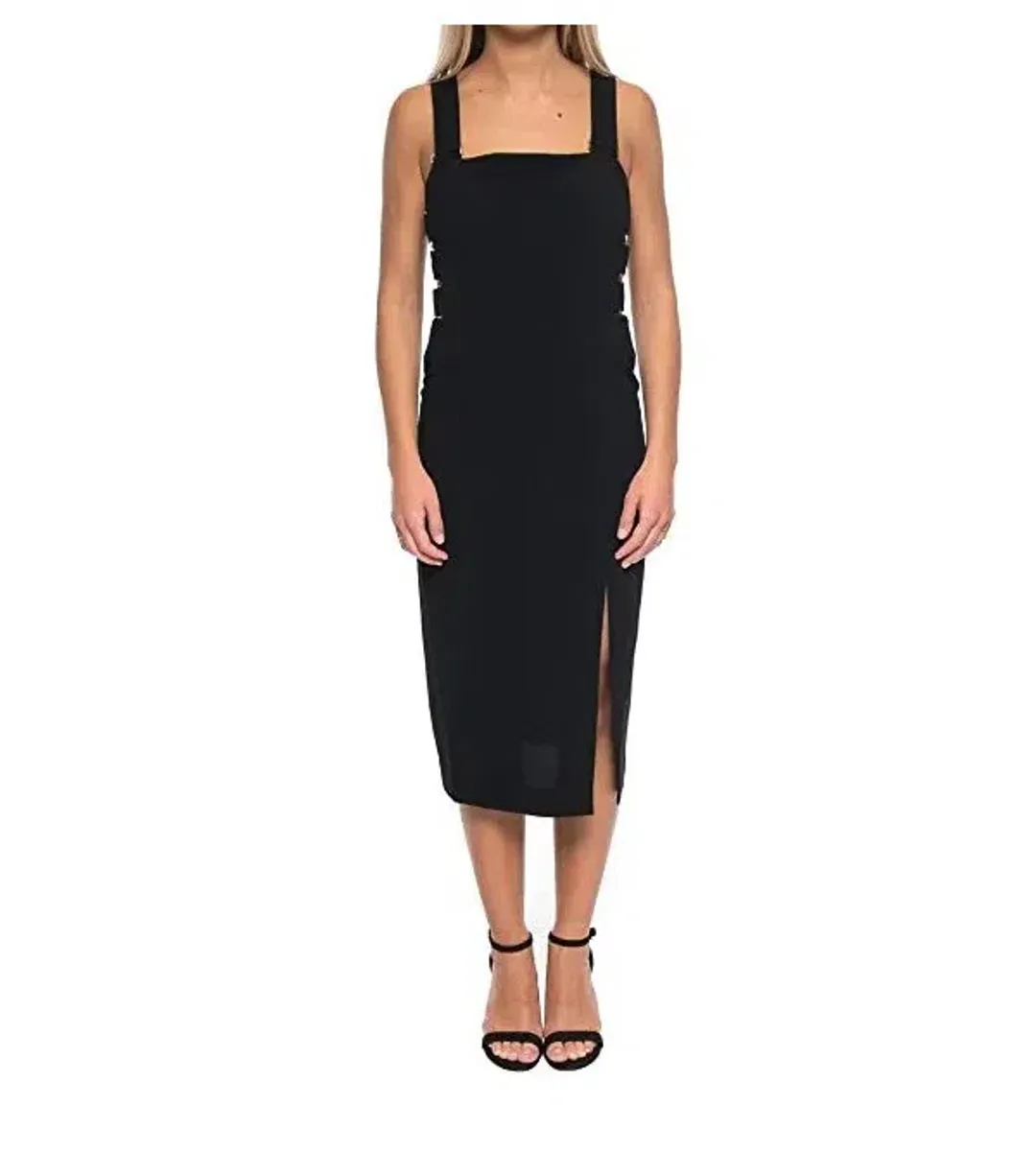 Zimmermann The Stretch Crepe Buckle Dress Black Size 2/Au 12 for rent on The Volte - main image