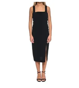 Zimmermann The Stretch Crepe Buckle Dress Black Size 2/Au 12 for rent on The Volte - image 1