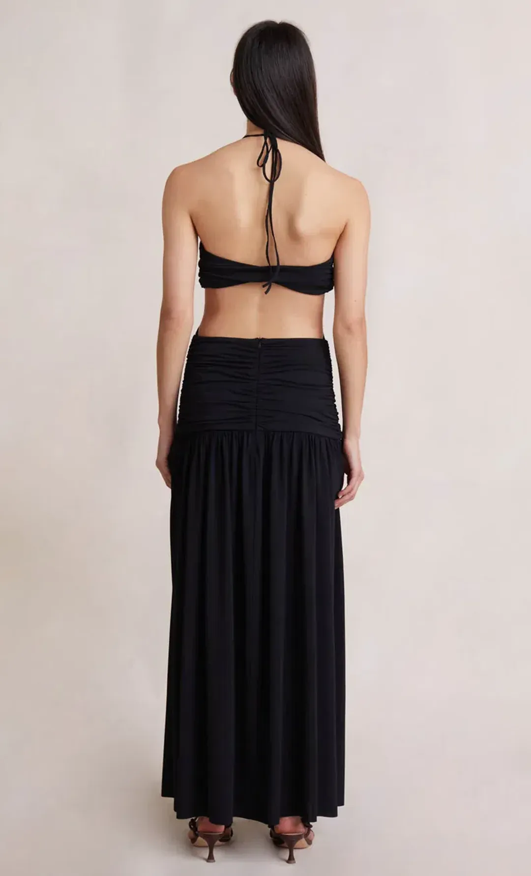Bec & Bridge Adaline Cut Out Maxi Dress Black Size 8 for rent on The Volte - main image