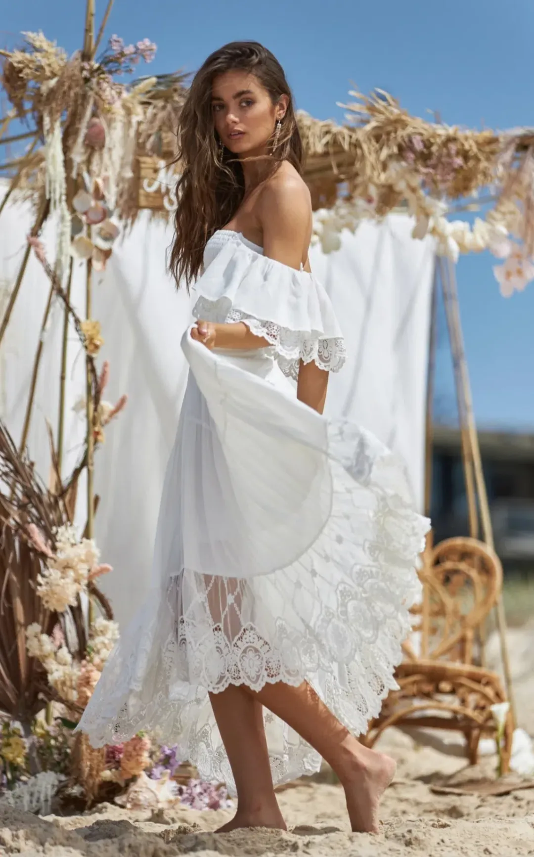 Coven & Co Folklore Gown Natural White Size M  for rent on The Volte - main image