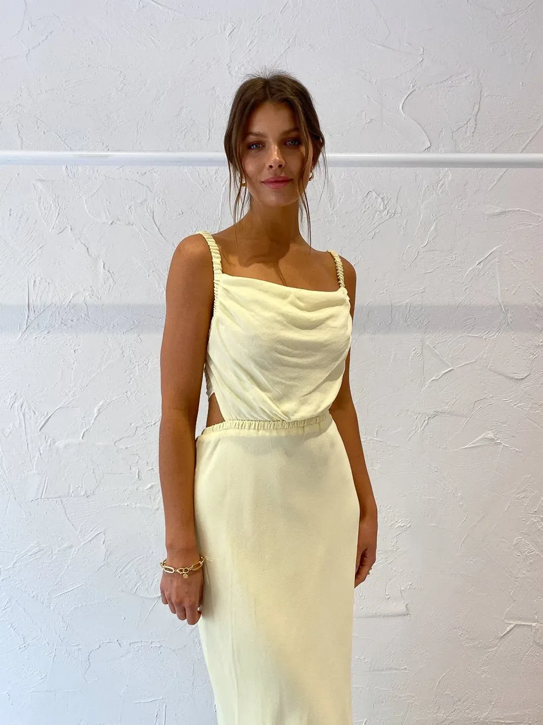 Bec & Bridge Mala Maxi Dress Butter Size 8 for rent on The Volte - main image