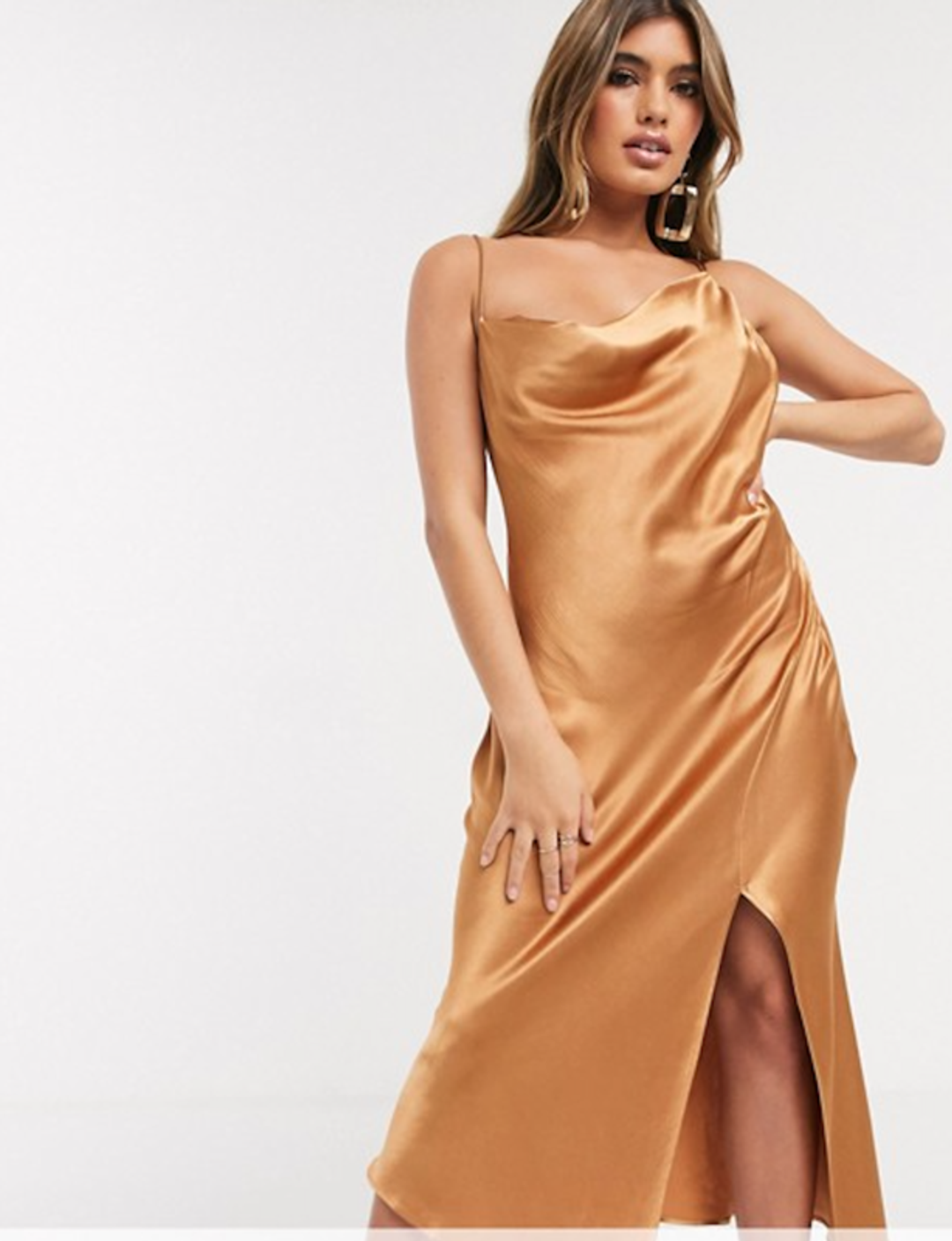 Bec & Bridge Martini Club Midi Dress Gold Size 10 for rent on The Volte - main image