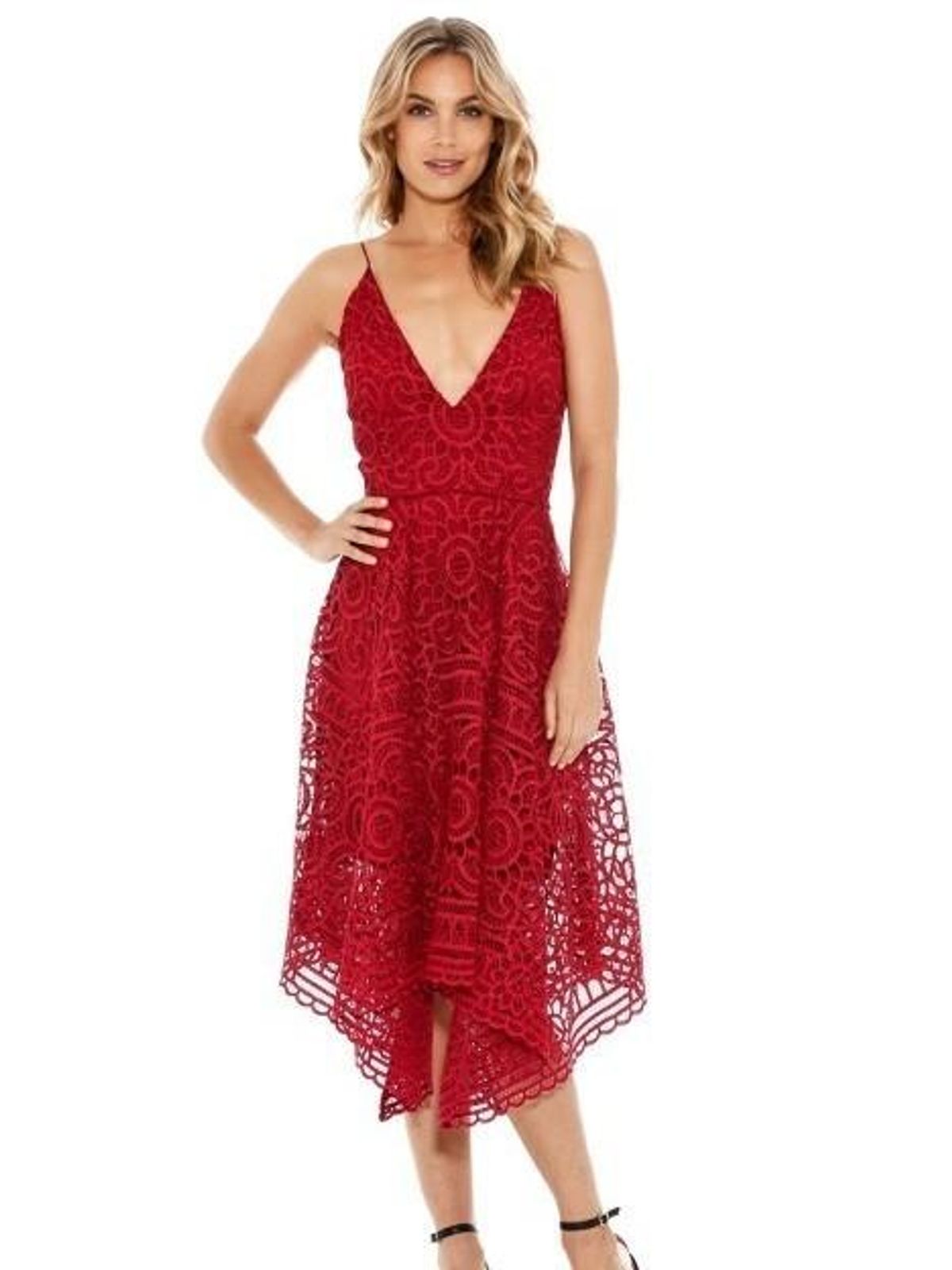 Nicholas Berry Floral Lace Ball Dress size 10 for rent on The Volte - main image