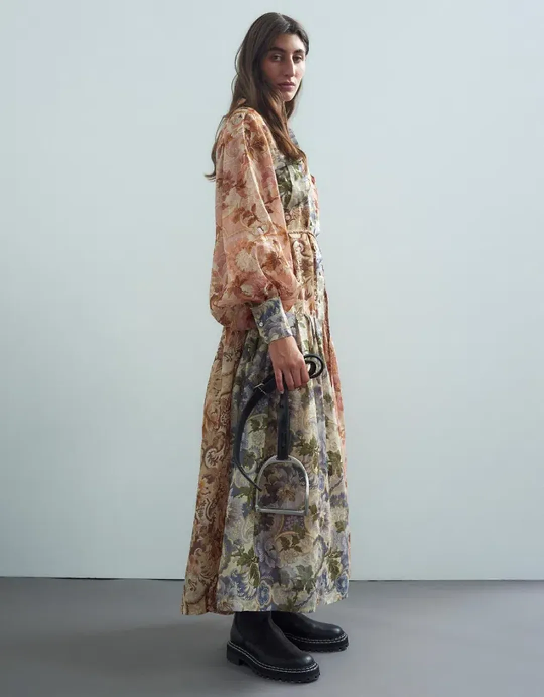 Alemais Phillipa Shirtdress Mix Floral Size 14  for rent on The Volte - main image