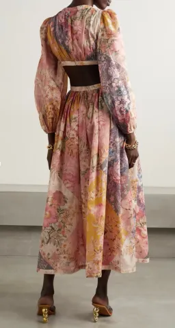 Zimmermann Pattie Patchwork Long Dress Patch Floral Size 1 / Au 10 for rent on The Volte - image 2