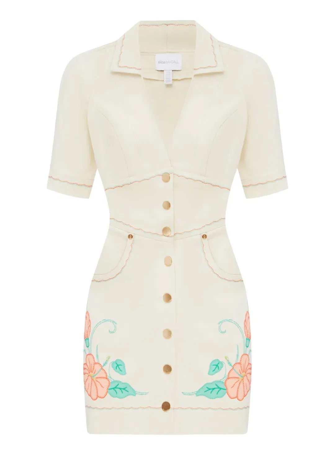 Alice McCall Tanika Mini Dress Canvas Size XS / Au 6 for rent on The Volte - main image