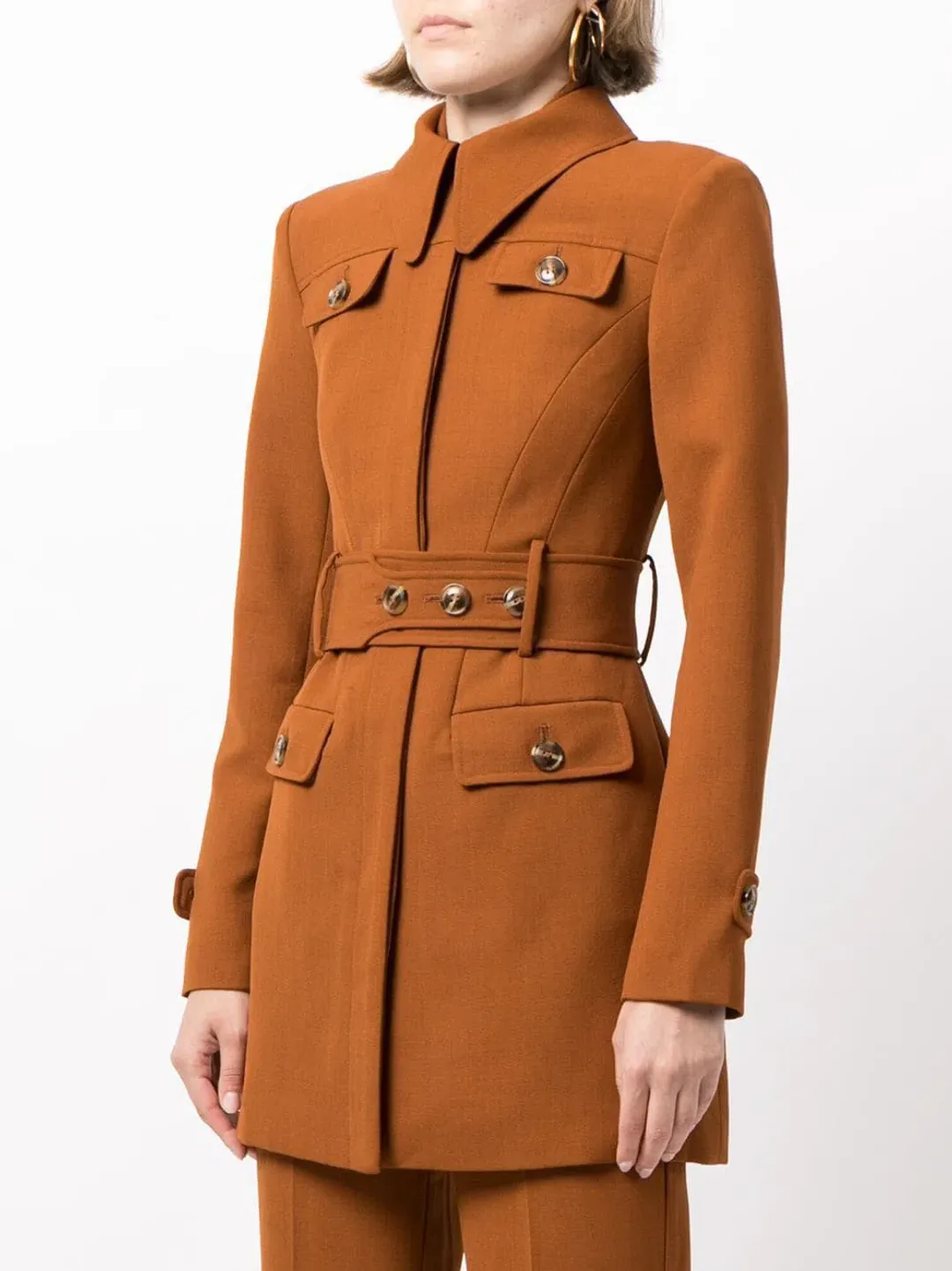 Alice McCall Journey Belted Blazer Dress Brown Size 10  for rent on The Volte - main image