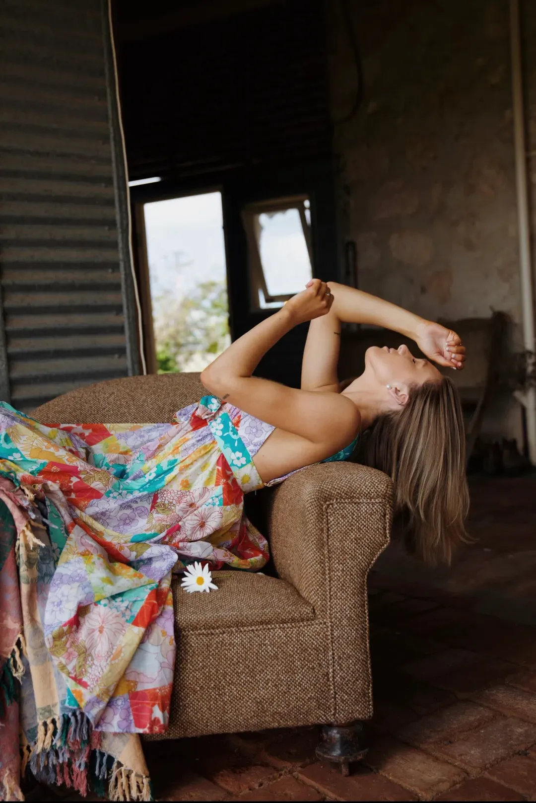 Zimmermann Bells Tie Front Long Dress Floral Size 1 / Au 10  for rent on The Volte - main image