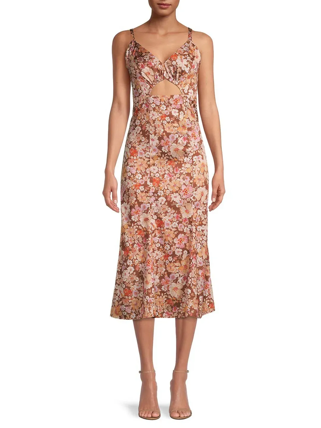 Hansen & Gretel Bisset Floral Midi Dress Print Size XS/ AU 6 for rent on The Volte - main image