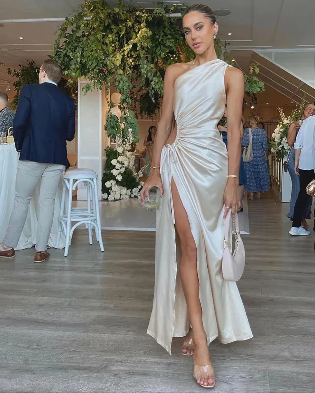 Sonya Moda Nour Dress Pearl Gold Size 8 for rent on The Volte - main image