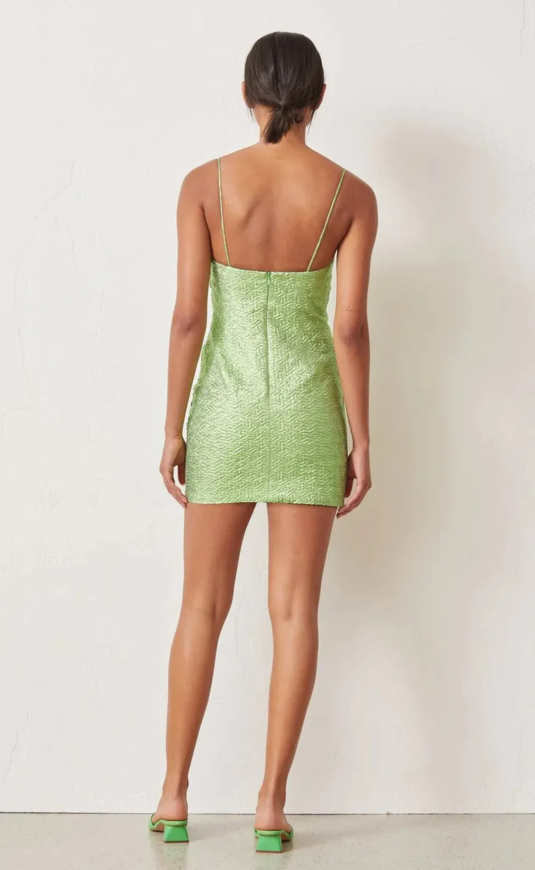 Bec & Bridge Apple Mini Dress Green Size 10 for rent on The Volte - main image