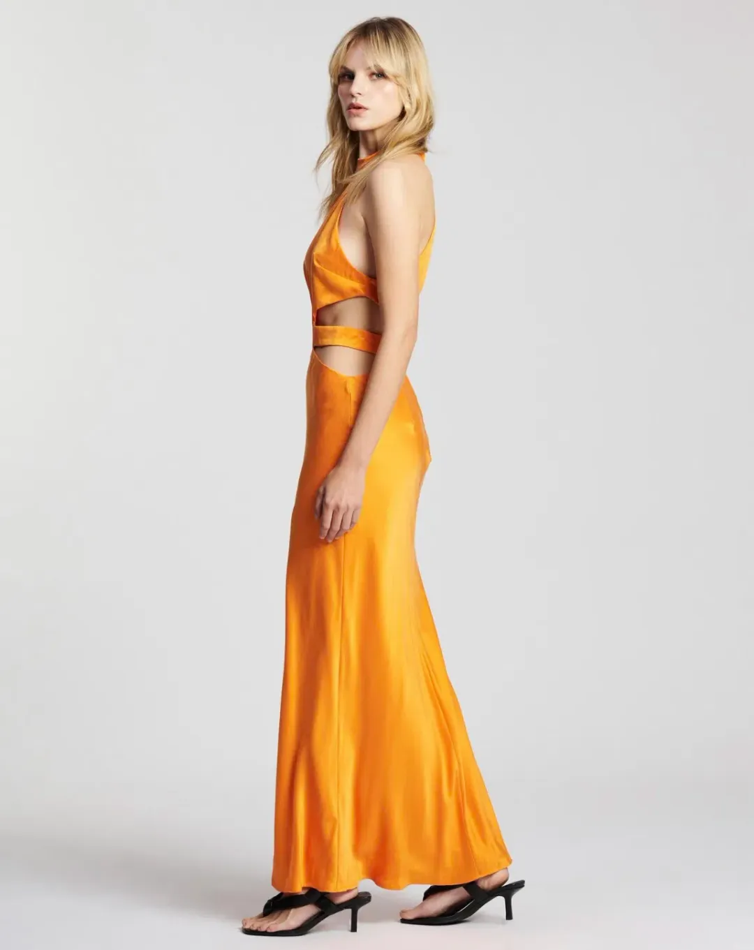 Auteur Emilie Solid Dress Orange Size M/ AU 10 for rent on The Volte - main image