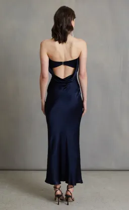 Bec & Bridge Moon Dance Strapless Dress Ink Blue Size 8 for rent on The Volte - image 3