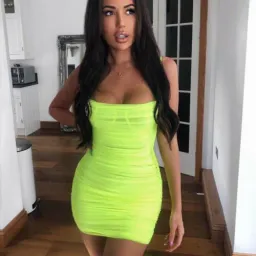 House of CB Ella Ruched Organza Mesh Mini Dress Neon Green Size XS / Au 6 for rent on The Volte - image 5