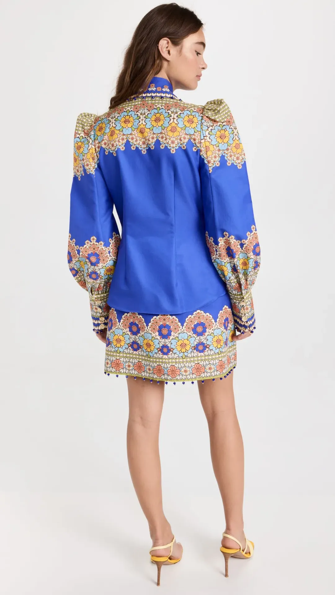 Zimmermann Cosmic Zodiac Body Shirt and Sagittarius Mini Skirt Set Sagittarius Zodiac Print Size 1 / Au 10 for rent on The Volte - main image