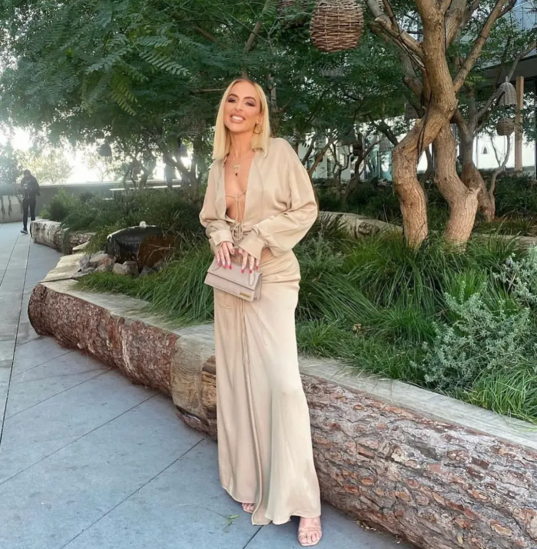 Christopher Esber Bertoia Dress Beige Size 6 for rent on The Volte - main image