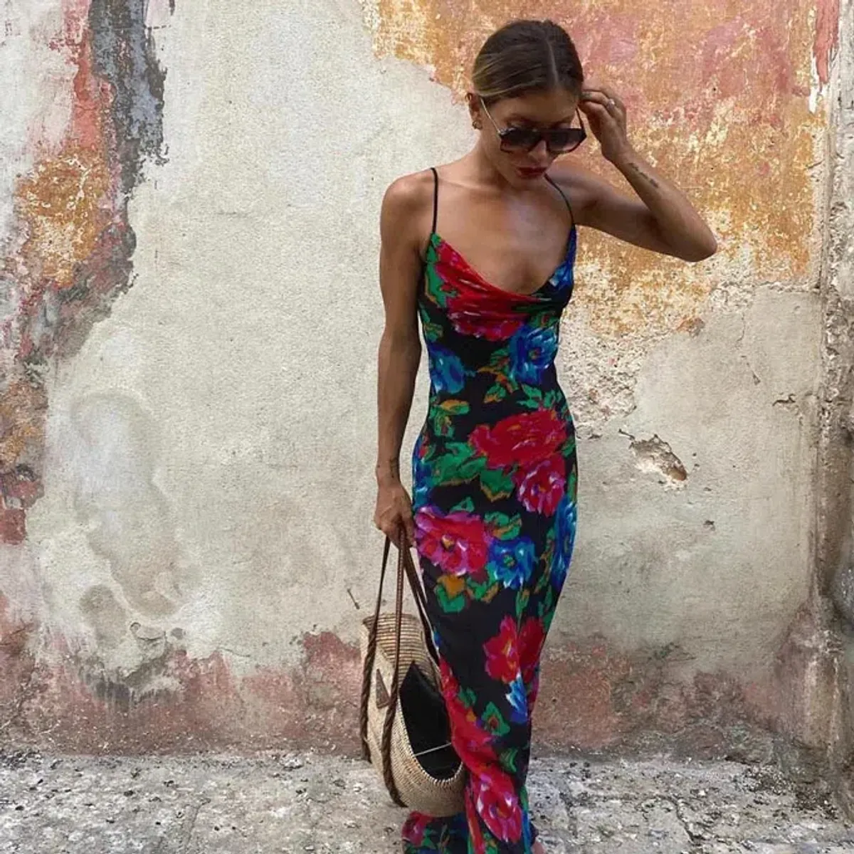 Rat & Boa Casablanca Maxi Dress Print Size M  for rent on The Volte - main image