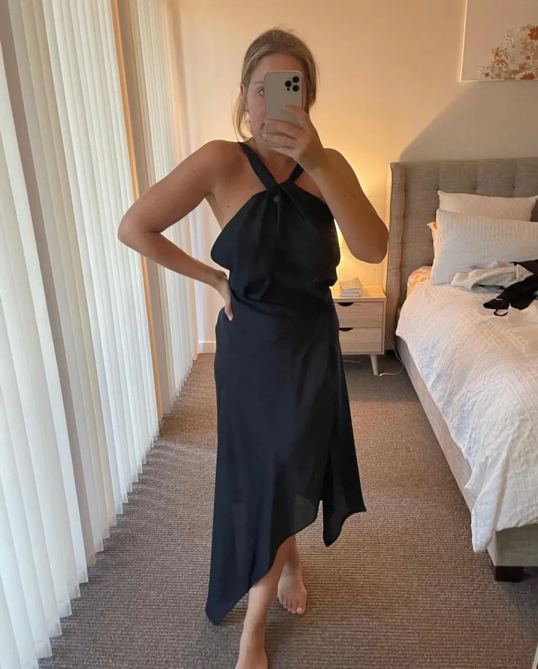 One Fell Swoop Audrey Dress Black Air Po Size 10 for rent on The Volte - main image