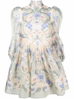 Zimmermann Rhythm Poppy Mini Dress Sage Noveau Size 0/Au 6 for rent on The Volte - image 3