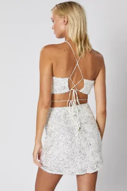 Winona Elodie Halter Dress Sequin Size 10 / M for rent on The Volte - image 3