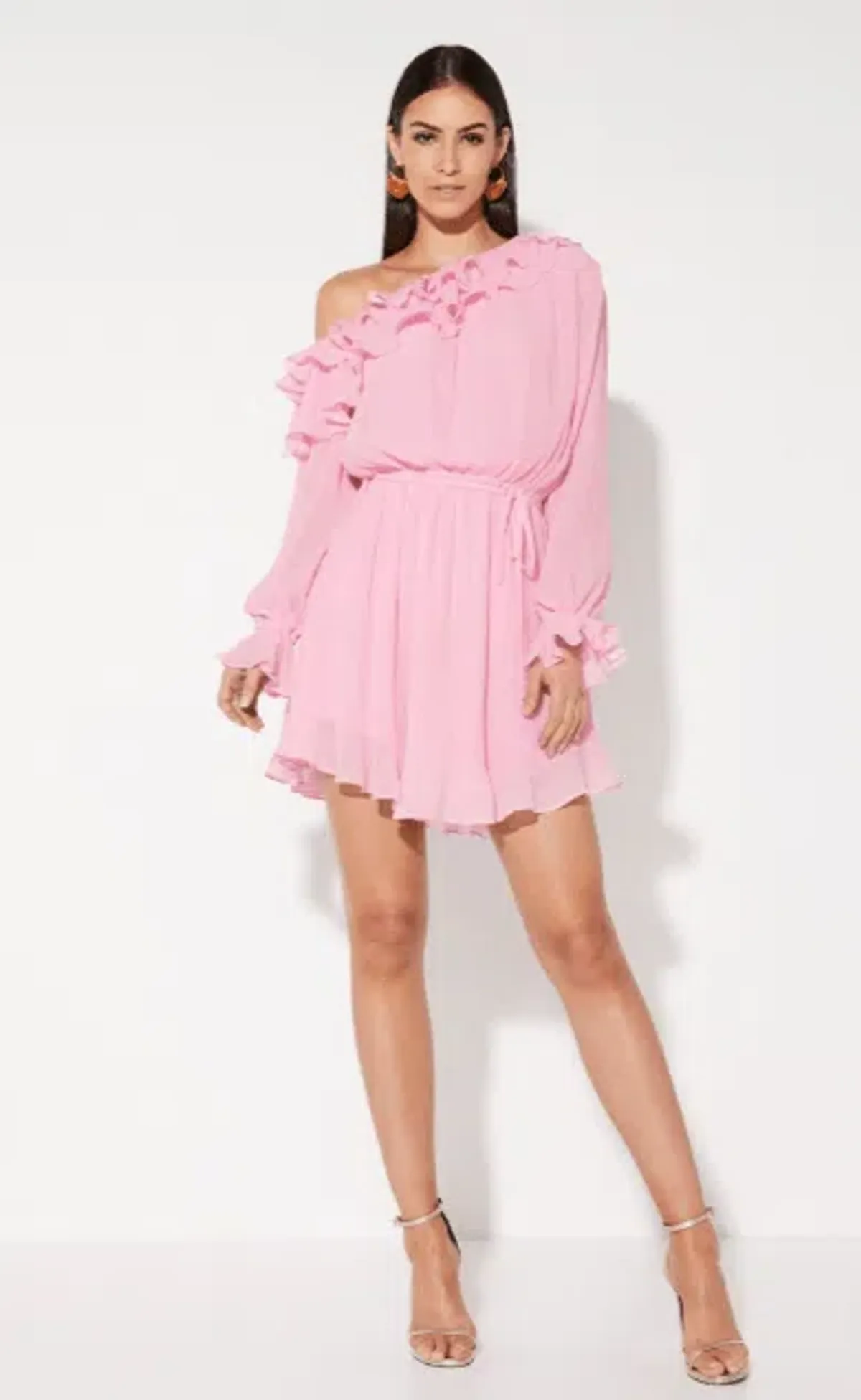 Mossman  A Slice of Heaven Mini Dress Pink Size 8 for rent on The Volte - main image