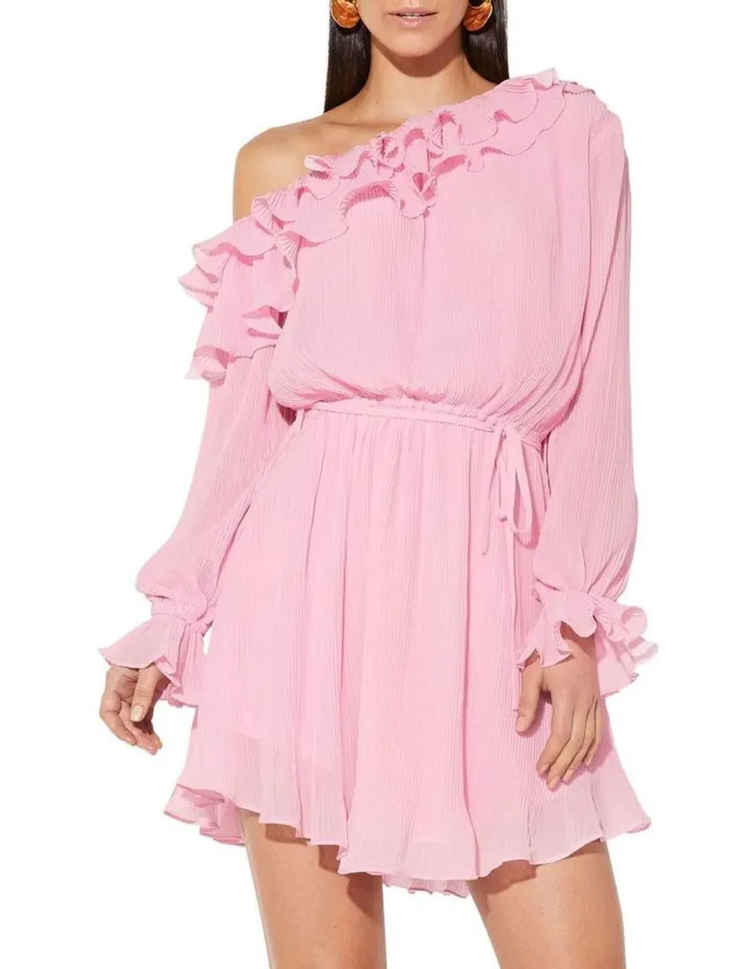 Mossman  A Slice of Heaven Mini Dress Pink Size 8 for rent on The Volte - main image