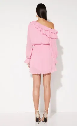 Mossman  A Slice of Heaven Mini Dress Pink Size 8 for rent on The Volte - image 3