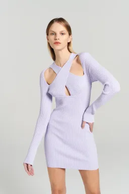 Henne Ollie Knit Dress Lilac Size 10 / M for rent on The Volte - image 5