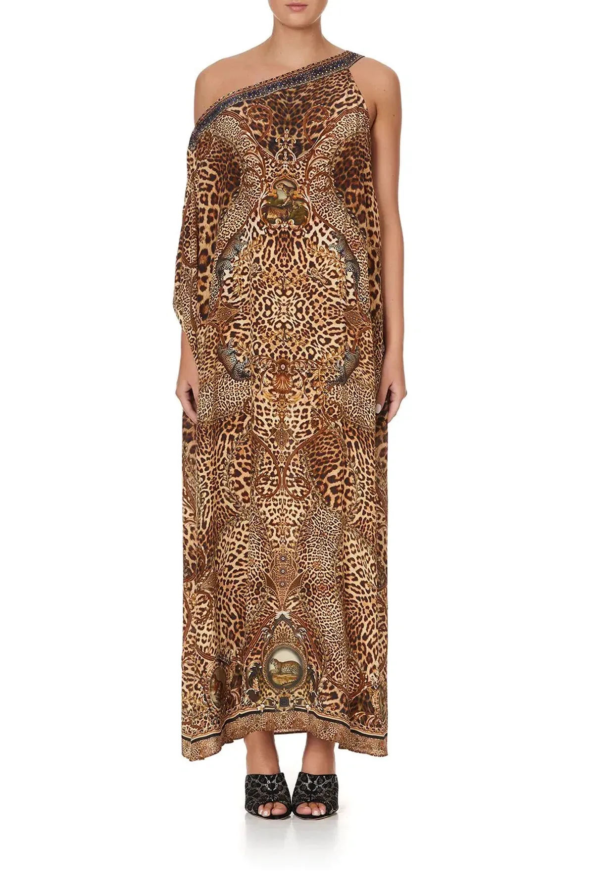 Camilla Lady Lodge One Shoulder Kaftan with Neckband Print Size 8/S-M for rent on The Volte - main image