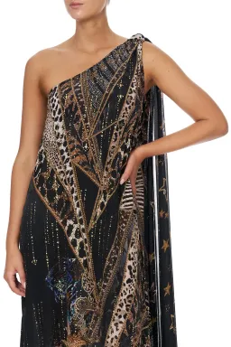 Camilla One Shoulder Long Dress Lady Stardust Print Size 8 for rent on The Volte - image 4