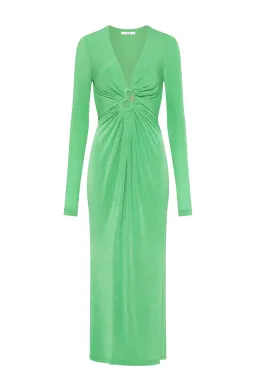 Sheike Free Spirit Midi Dress in Emerald Green Size 8 for rent on The Volte - image 3