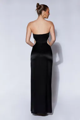 Meshki Lawry Diamante Cut Out Maxi Dress Black Size XXS / Au 4 for rent on The Volte - image 2