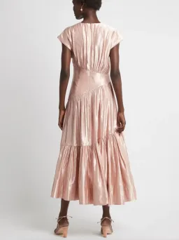 Aje Serendipity Reflection Midi Dress Blush Size 14 for rent on The Volte - image 3