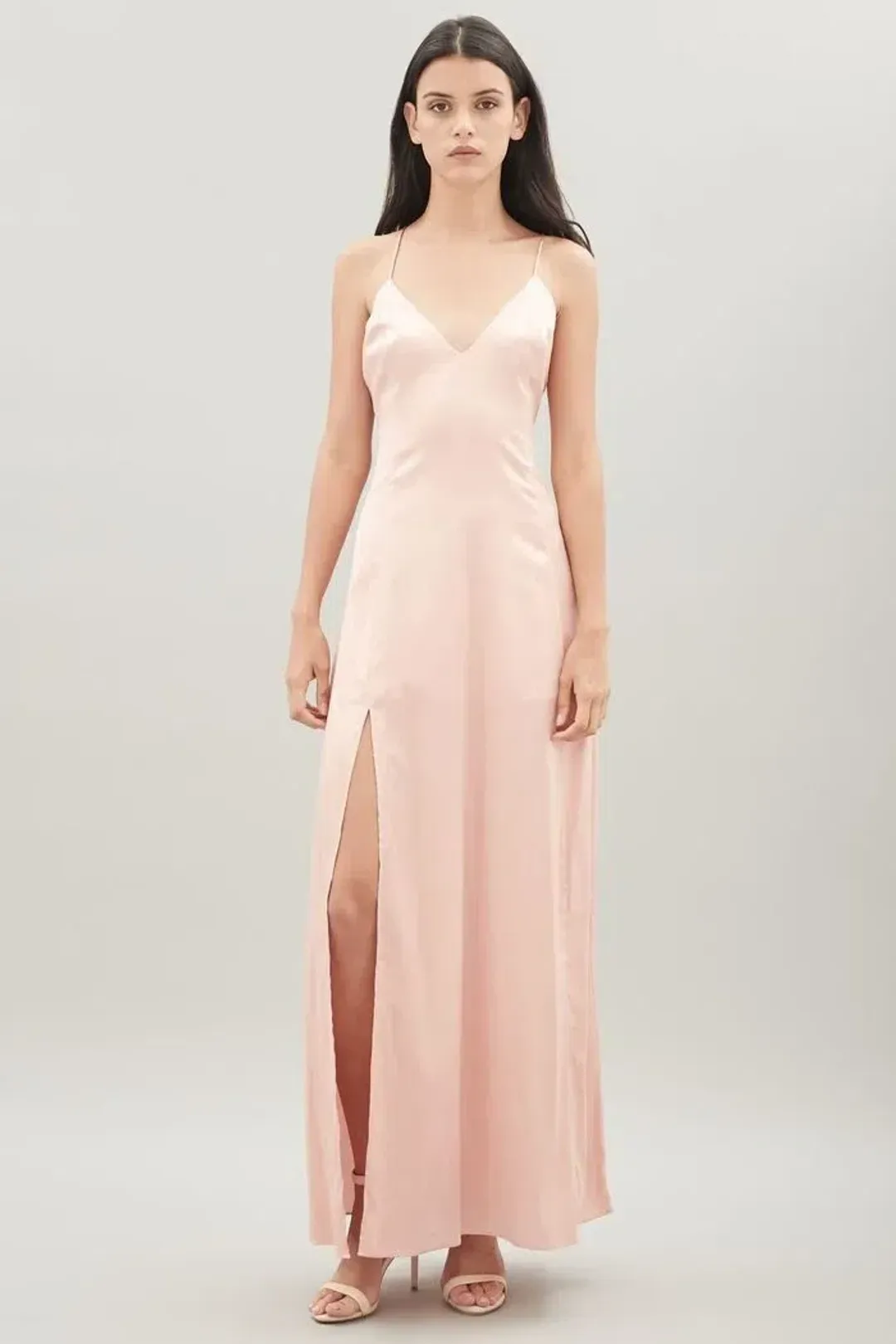 Hansen & Gretel Zen Silk Dress Blush Size 8 for rent on The Volte - main image