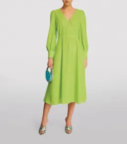 Olivia Rubin Danni Sequin Midi Dress Lime Green Size 10 for rent on The Volte - image 1